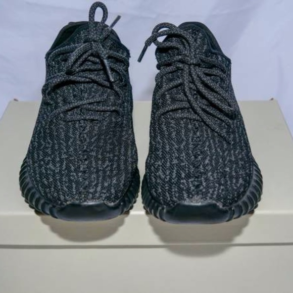 Adidas mens yeezy 350 boosts pirate black main image 4